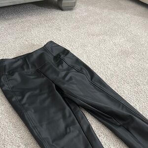 Michael kors fax fur black leggings